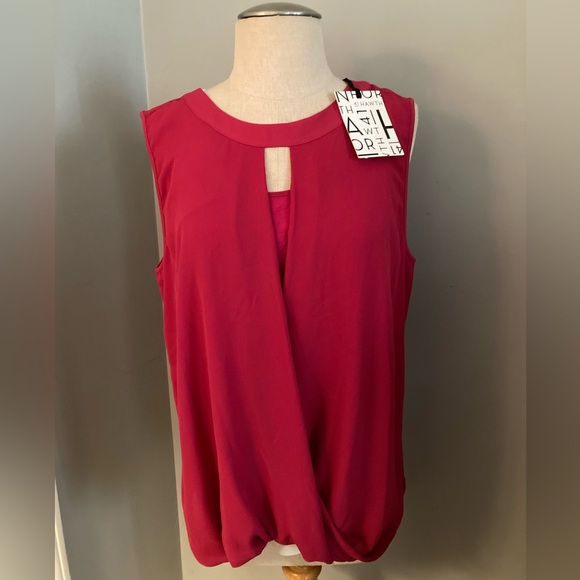 41 HAWTHORN Dressy Sleeveless Blouse Sz L NWT - Picture 1 of 5